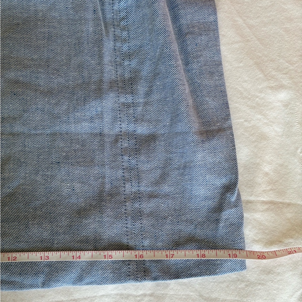 NWOT Banana Republic “Chambray Blue” Sleeveless Linen-Cotton Shell, Size M - Picture 7 of 10